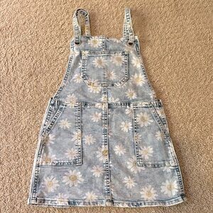 Adorable Cat & Jack Jean Dress with Daisy Pattern - Size Girls XS (4/5)